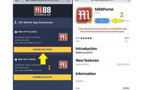 Hướng dẫn chi tiết cách tải app M88 cho điện thoại IOS và Android 