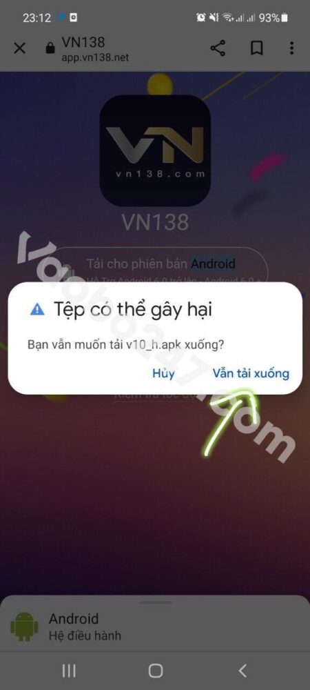 Tải app VN138 về điện thoại